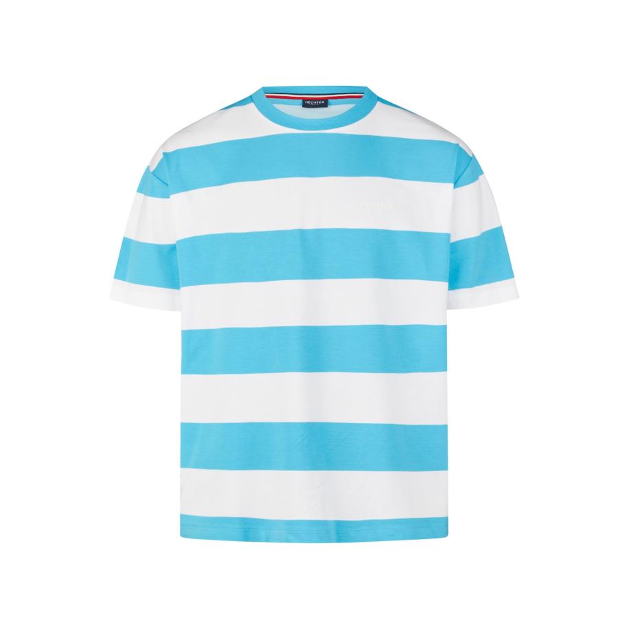 HECHTER PARIS HECHTER PARIS Shirt lichtblauw / wit -