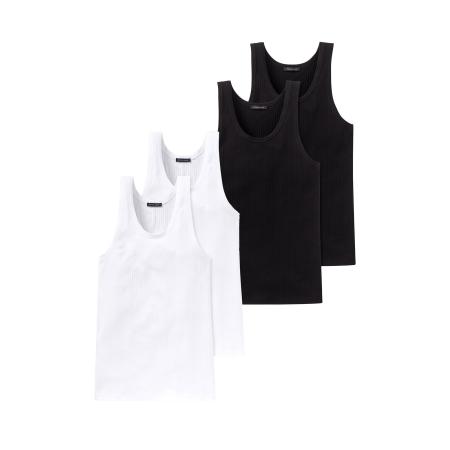 Schiesser SCHIESSER Onderhemd Authentic zwart / wit