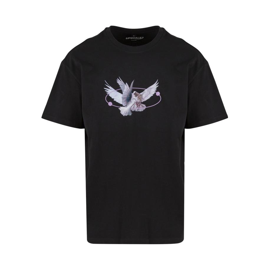 Mister Tee Shirt Vive la Liberte lila / sering / zwart Zwart