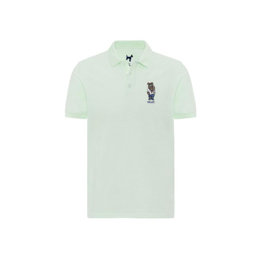 Williot Williot Shirt blauw / bruin / mintgroen / offwhite -