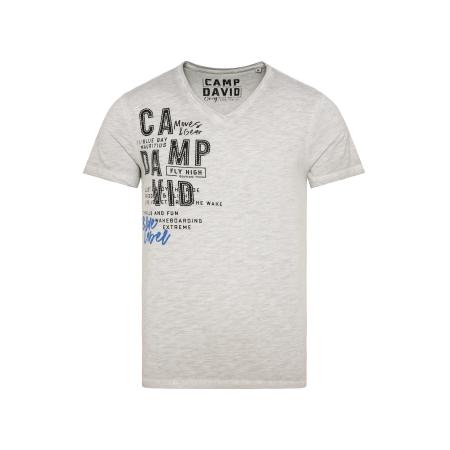 Camp David CAMP DAVID Shirt royal blue/koningsblauw / grijs gemêleerd / zwart