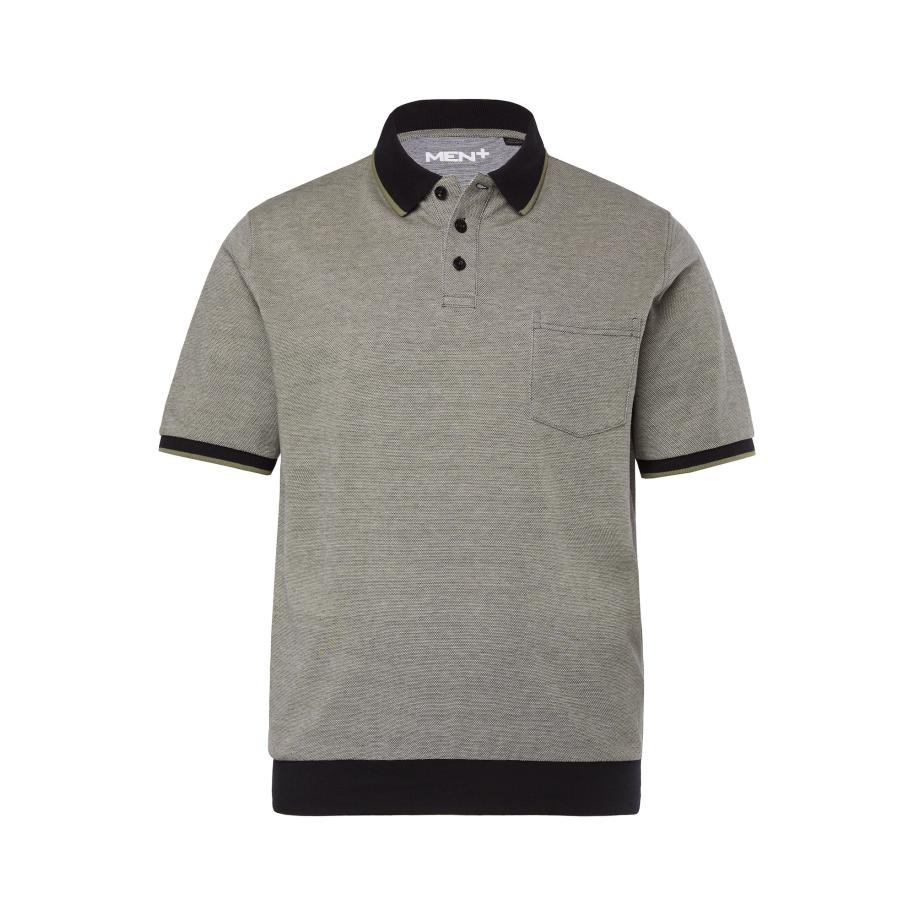men plus Men Plus Shirt grijs / zwart -