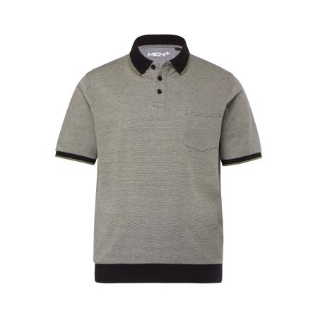 men plus Men Plus Shirt grijs / zwart