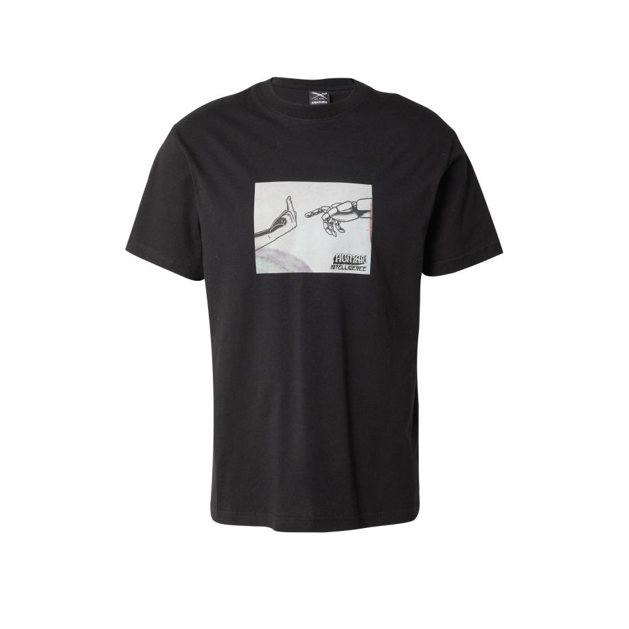 Iriedaily Iriedaily Shirt H.I. lichtgrijs / pastelgroen / braam / zwart -