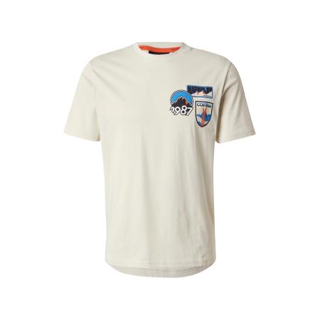 Napapijri NAPAPIJRI Shirt S-MONTEPIANA lichtbeige / blauw / oranje / zwart