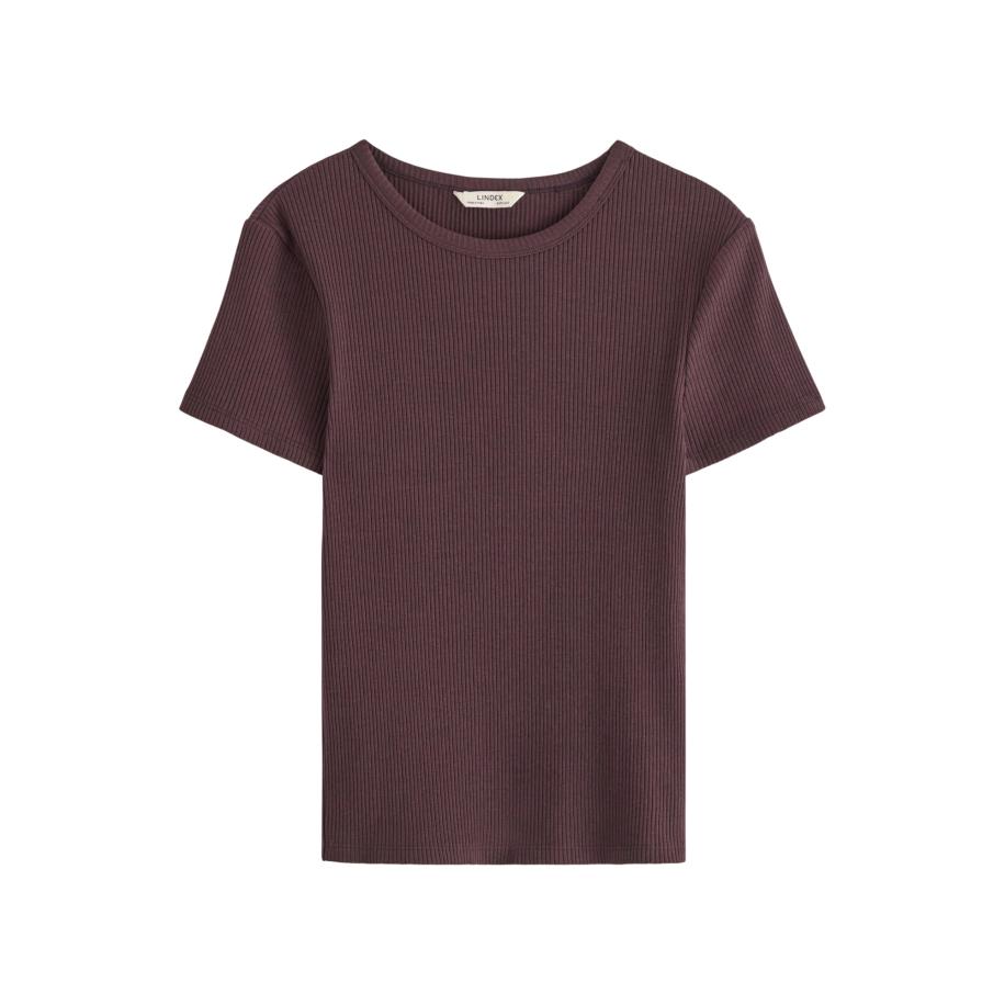 Lindex Lindex Shirt Love bourgogne -