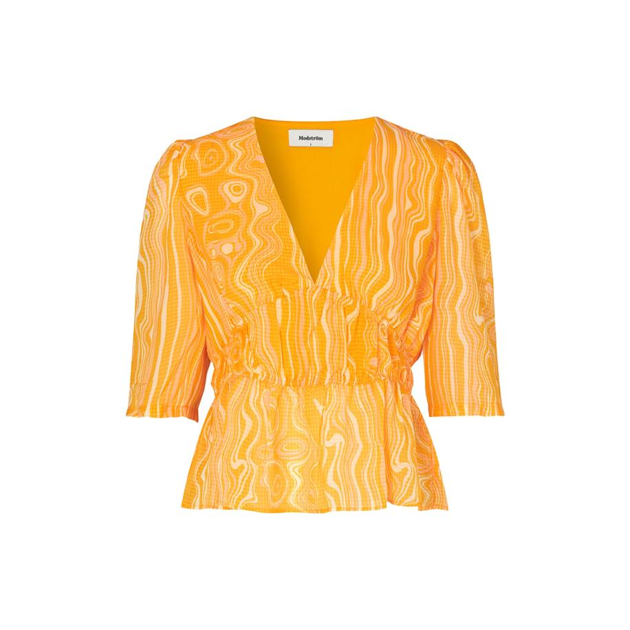 Modström modström Shirt Donte mandarijn / lichtoranje -