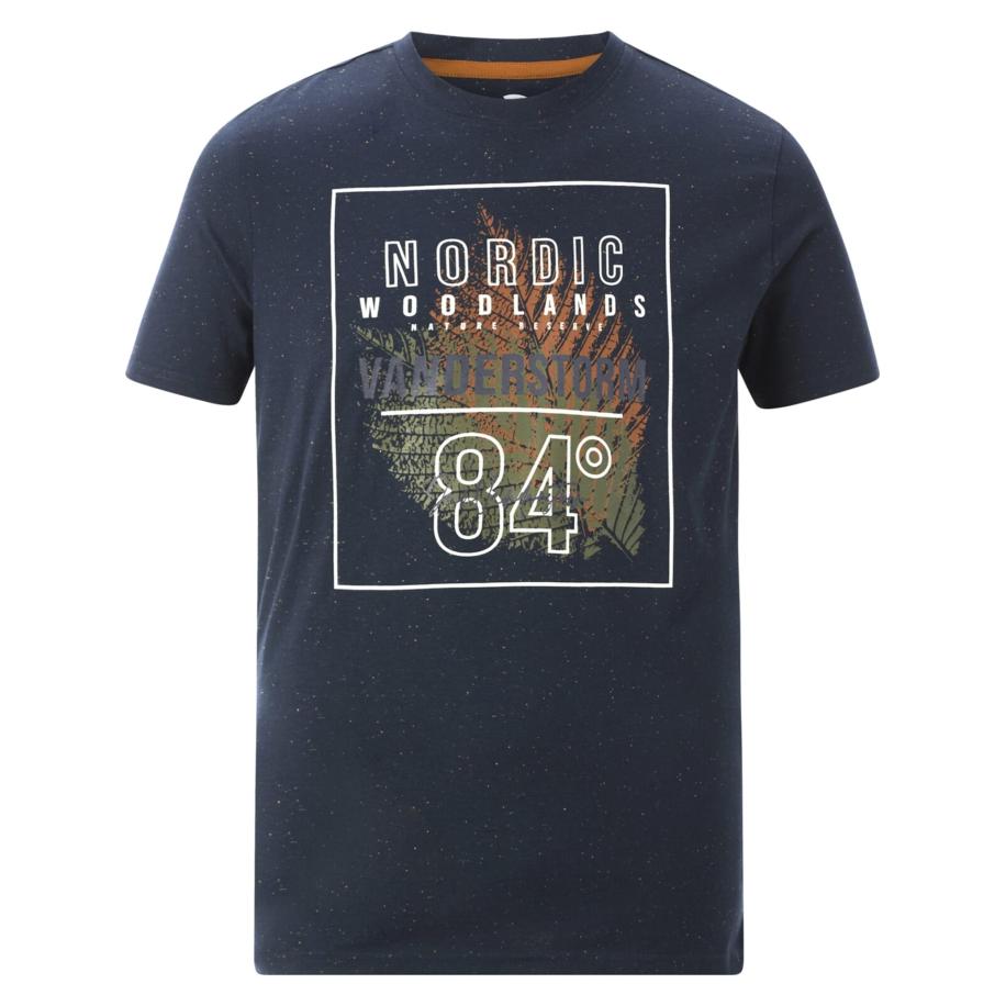 jan vanderstorm Jan Vanderstorm Shirt Knutvik donkerblauw -