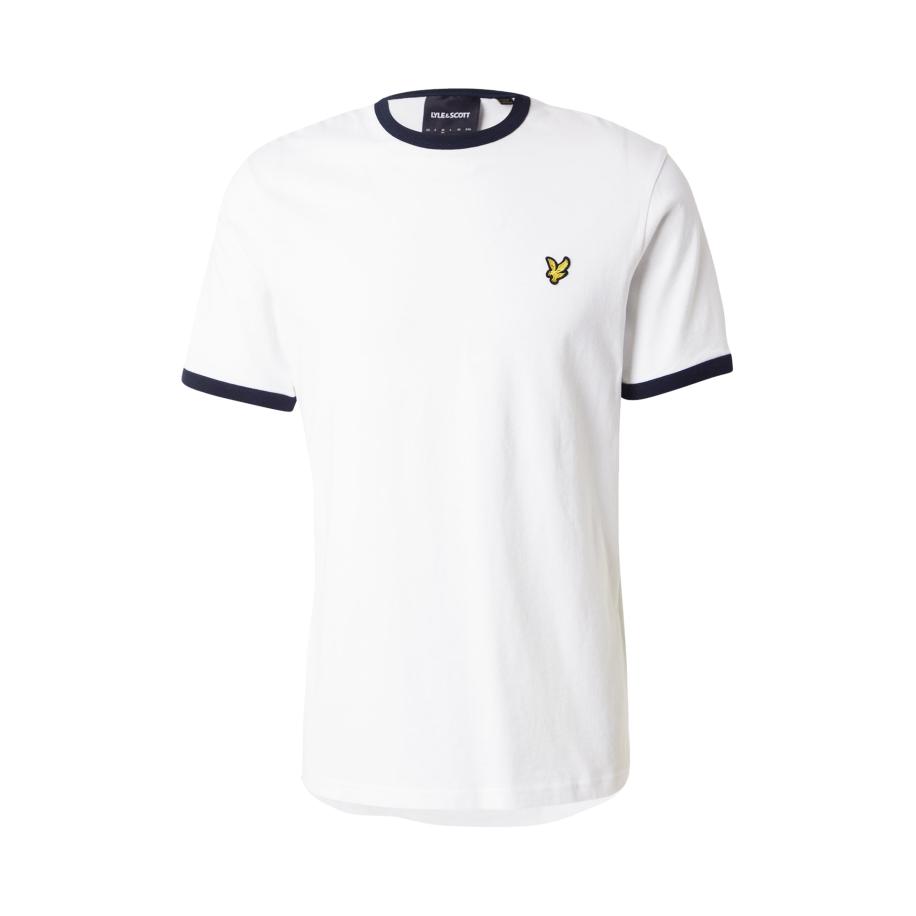 Lyle & Scott Lyle & Scott Shirt Ringer nachtblauw / geel / wit -
