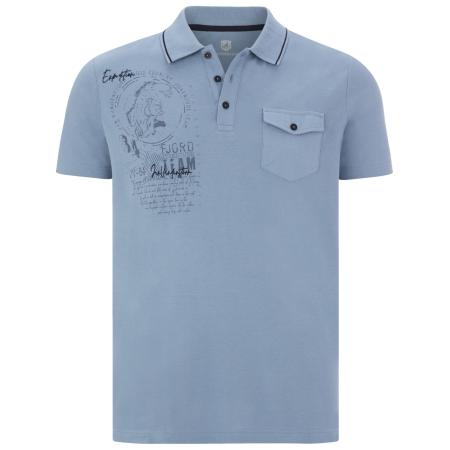 jan vanderstorm Jan Vanderstorm Shirt Fjodor duifblauw / zwart