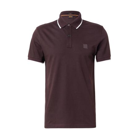 Hugo Boss BOSS Shirt Passertip donkerbruin / wit