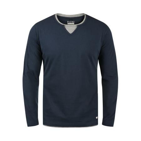 Blend BLEND Shirt Leonas nachtblauw / grijs