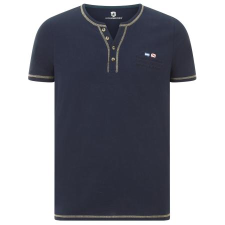 jan vanderstorm Jan Vanderstorm Shirt Haftor donkerblauw / geel