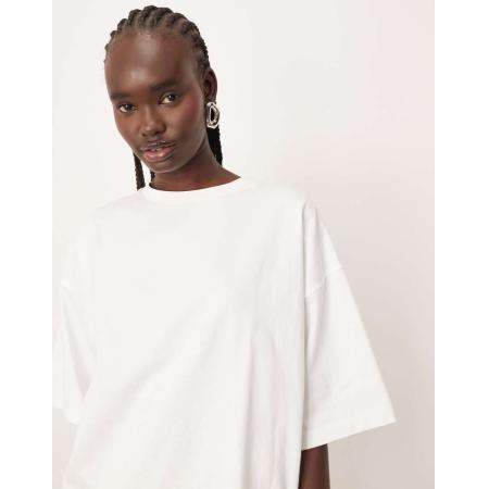 ARRANGE Premium Oversized T-shirt van zware stof in wit