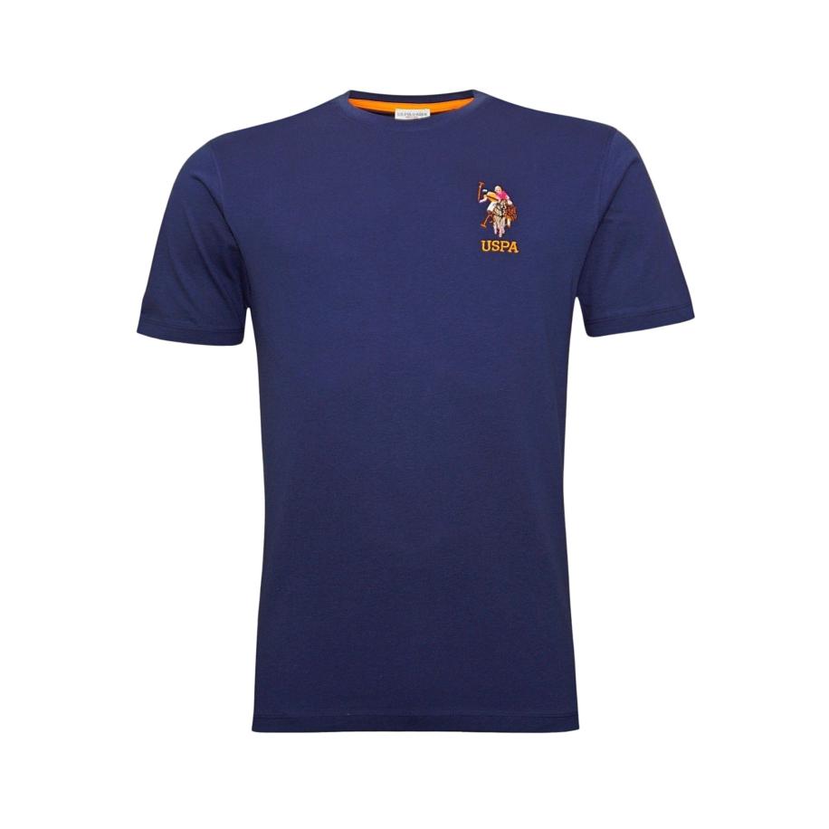 U.S. Polo Assn. U.S. POLO ASSN. Shirt navy / donkeroranje / natuurwit -