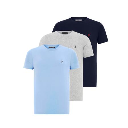 Jacey Quinn Jacey Quinn Shirt navy / lichtblauw / lichtgrijs