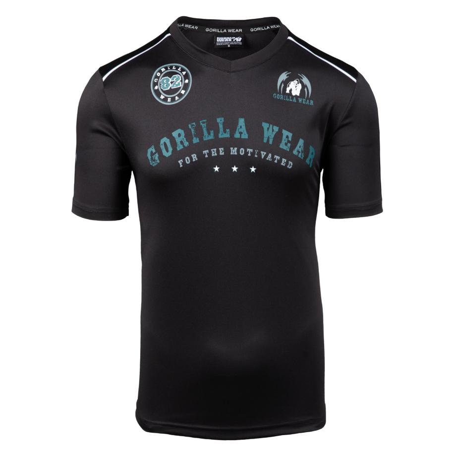 Gorilla Wear Gorilla Wear Shirt Baltimore jade groen / zwart / wit -