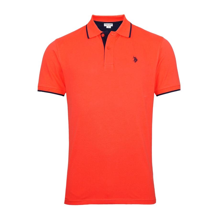 U.S. Polo Assn. U.S. POLO ASSN. Shirt nachtblauw / oranje -