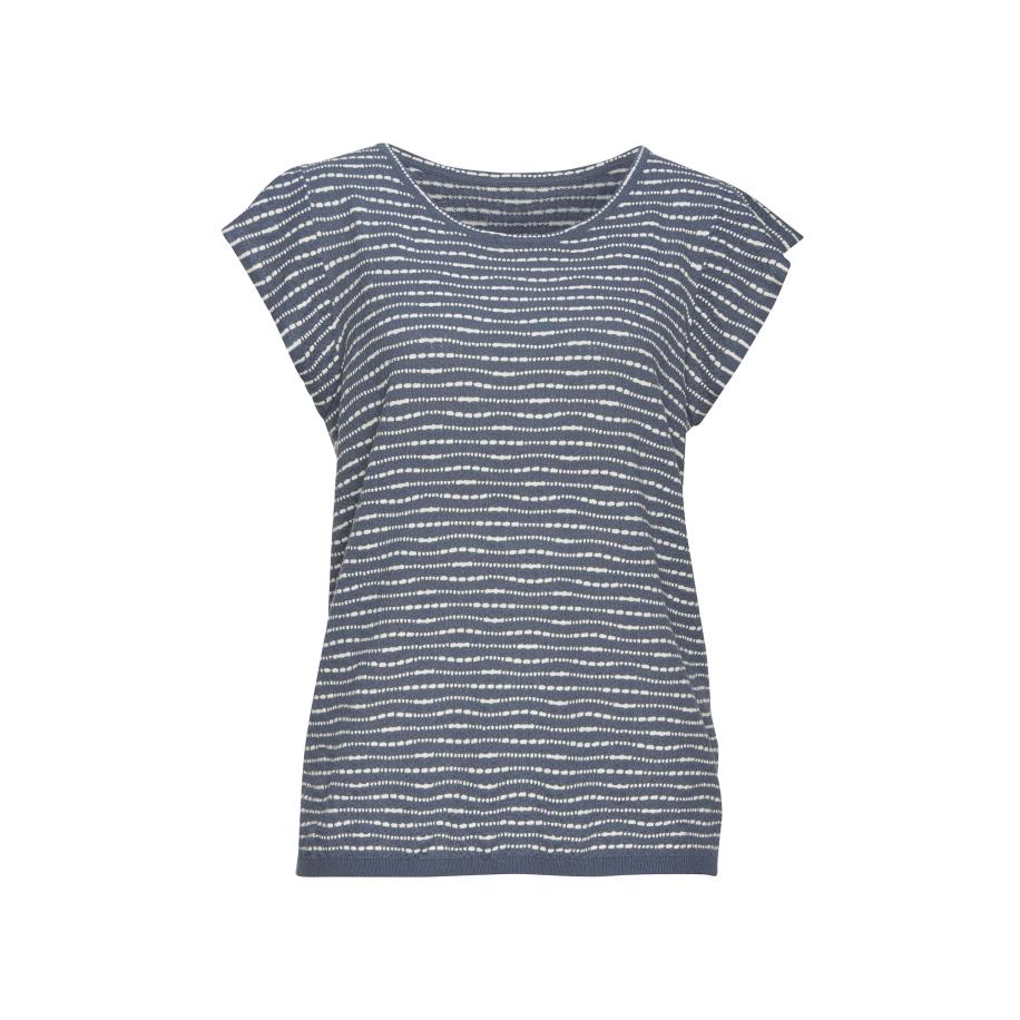 VIVANCE VIVANCE Shirt blauw / wit -