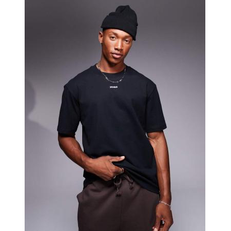 HUGO Red - Dapolino - Ruimvallend T-shirt in zwart