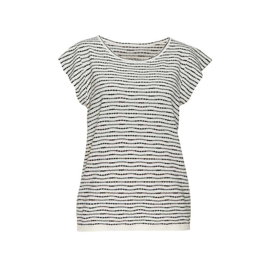 VIVANCE VIVANCE Shirt crème / zwart -