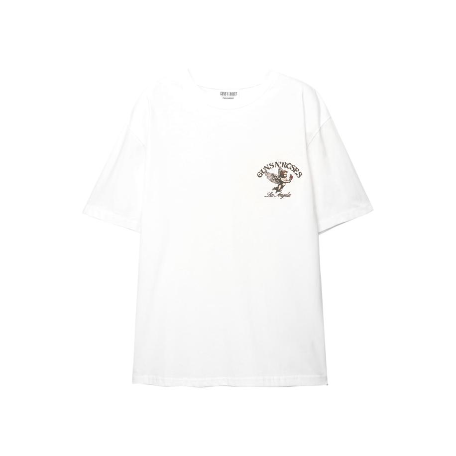 Pull&Bear Pull&Bear Shirt nude / rood / zwart / wit -