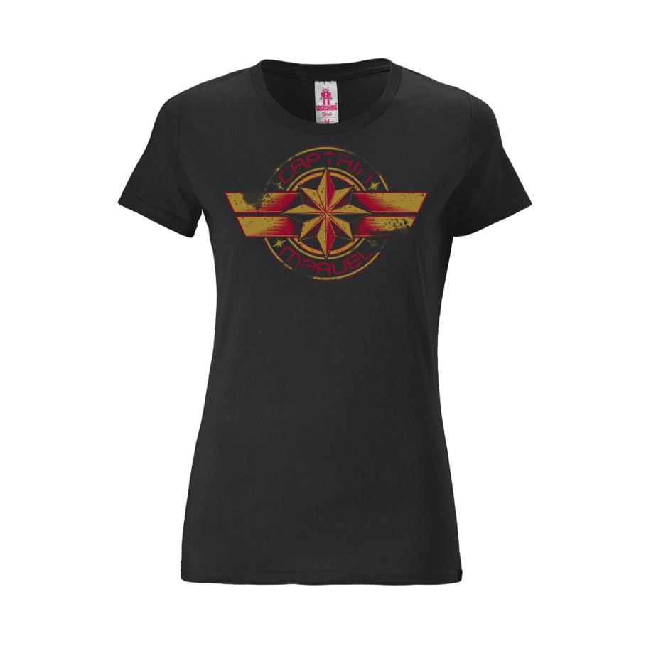 LOGOSHIRT Shirt Marvel Comics zwart Zwart