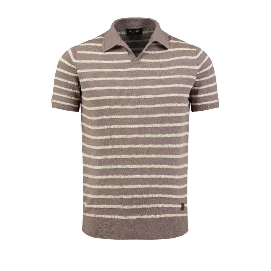 Key Largo Key Largo Shirt GROUND bruin / wit -