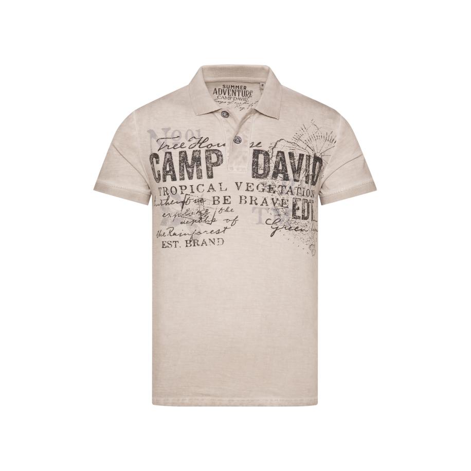 Camp David CAMP DAVID Shirt beige / zwart -