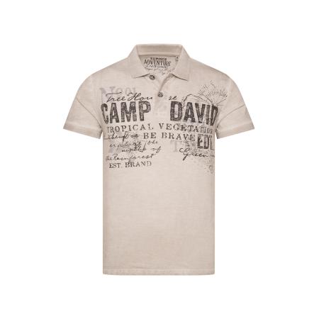 Camp David CAMP DAVID Shirt beige / zwart