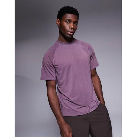 4505 - Icon - Oversized recht performance trainings-T-shirt van jersey in paars