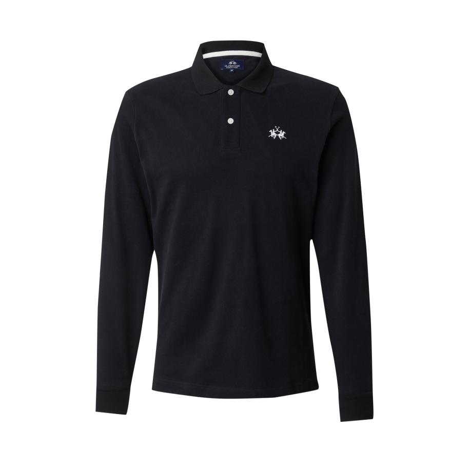 La Martina La Martina Shirt XMP004 zwart / wit -