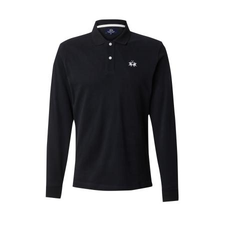 La Martina La Martina Shirt XMP004 zwart / wit