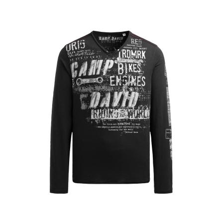 Camp David CAMP DAVID Shirt zwart / wit