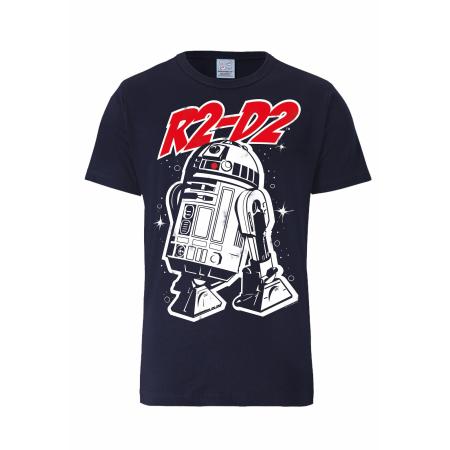 Logoshirt LOGOSHIRT Shirt R2-D2 donkerblauw / rood / wit