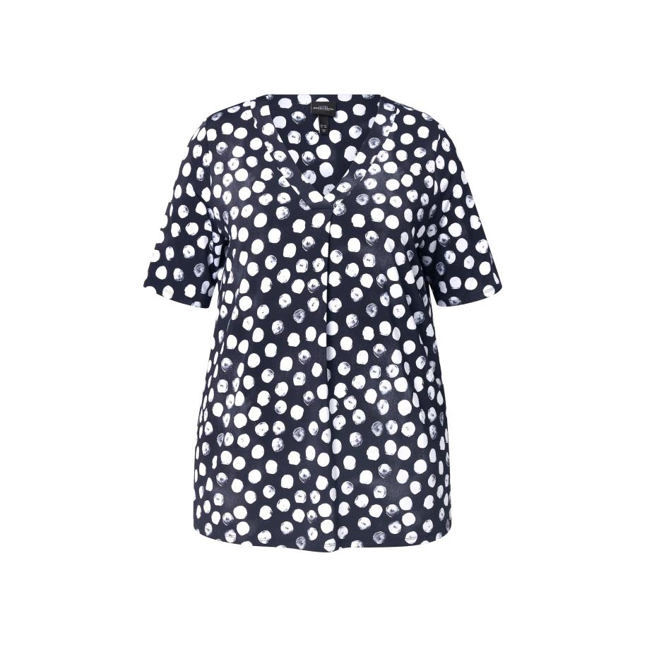 Ulla Popken Ulla Popken Shirt zwart / wit -