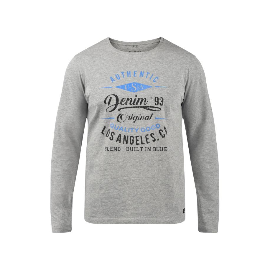 Blend BLEND Shirt Dopper blauw / grijs / zwart -