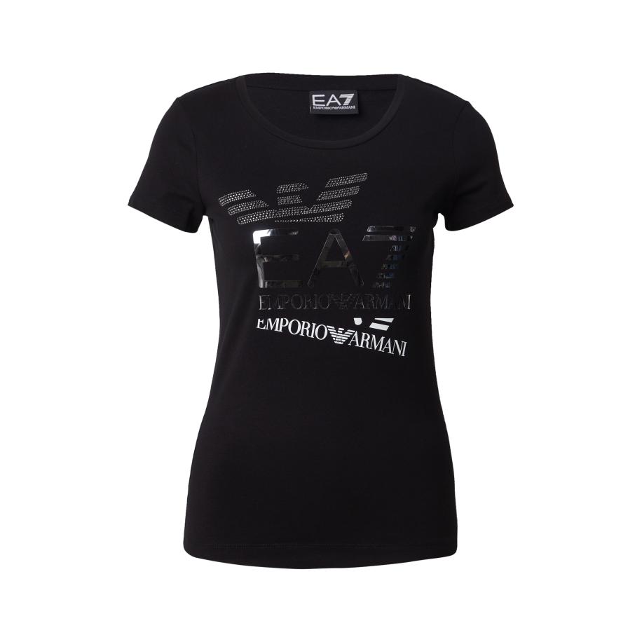 Emporio Armani EA7 Emporio Armani Shirt zwart / zilver -