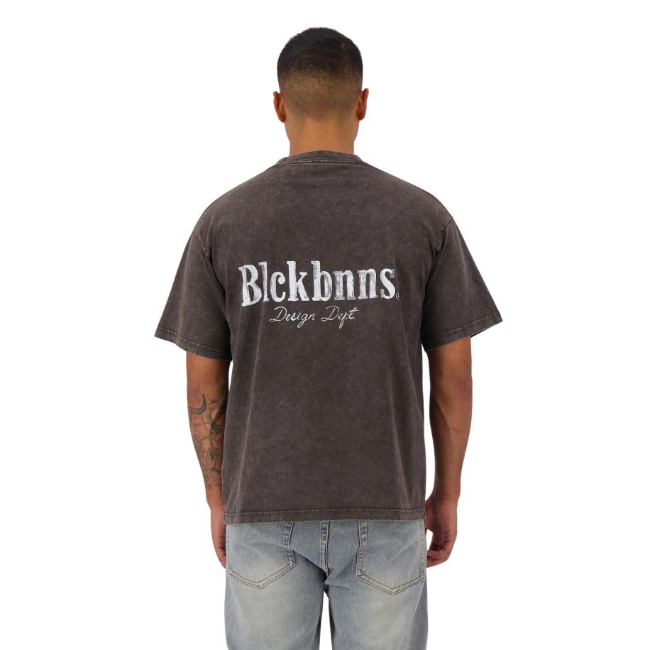 Black Bananas Brush T-Shirt Grijs