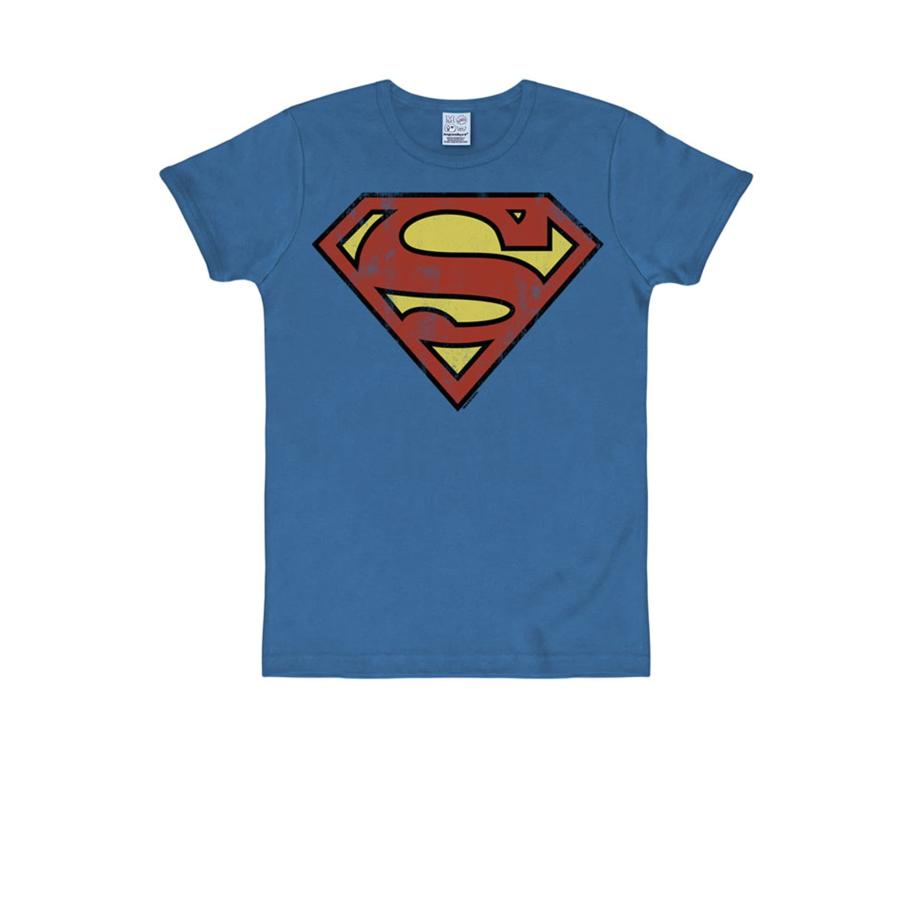Logoshirt LOGOSHIRT Shirt Superman blauw -