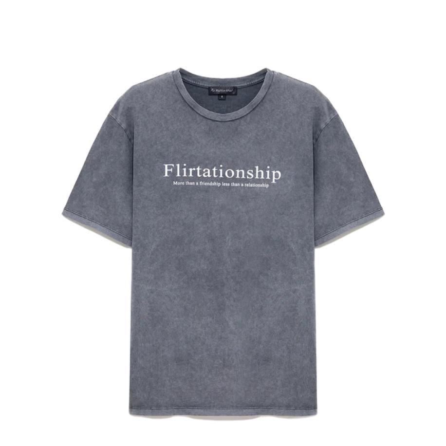 No Matter What Shirt antraciet / wit Grijs