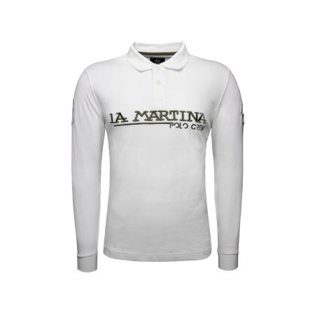 La Martina La Martina Shirt XMP306 antraciet / wit
