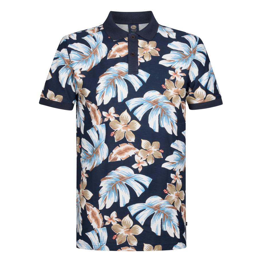 Petrol Industries Petrol Industries Shirt Blueview donkerbeige / navy / hemelsblauw / ombergrijs -