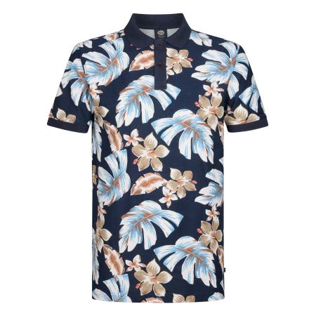 Petrol Industries Petrol Industries Shirt Blueview donkerbeige / navy / hemelsblauw / ombergrijs