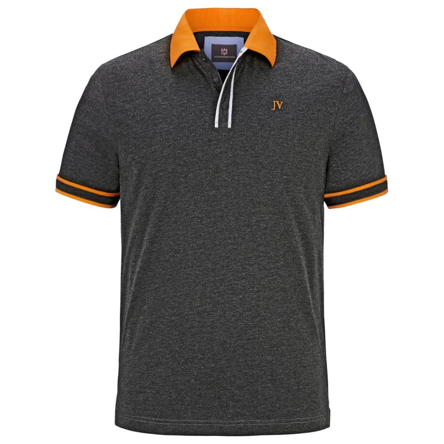 jan vanderstorm Jan Vanderstorm Shirt Isfried antraciet / oranje -