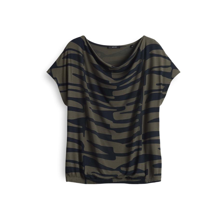 OPUS OPUS Shirt Sapaya marine / olijfgroen -