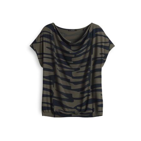 OPUS OPUS Shirt Sapaya marine / olijfgroen