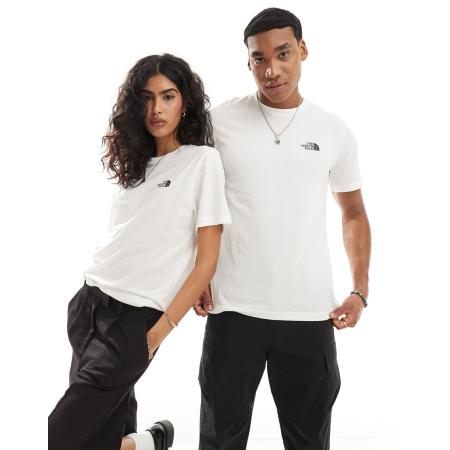The North Face Simple Dome T-shirt met logo in wit