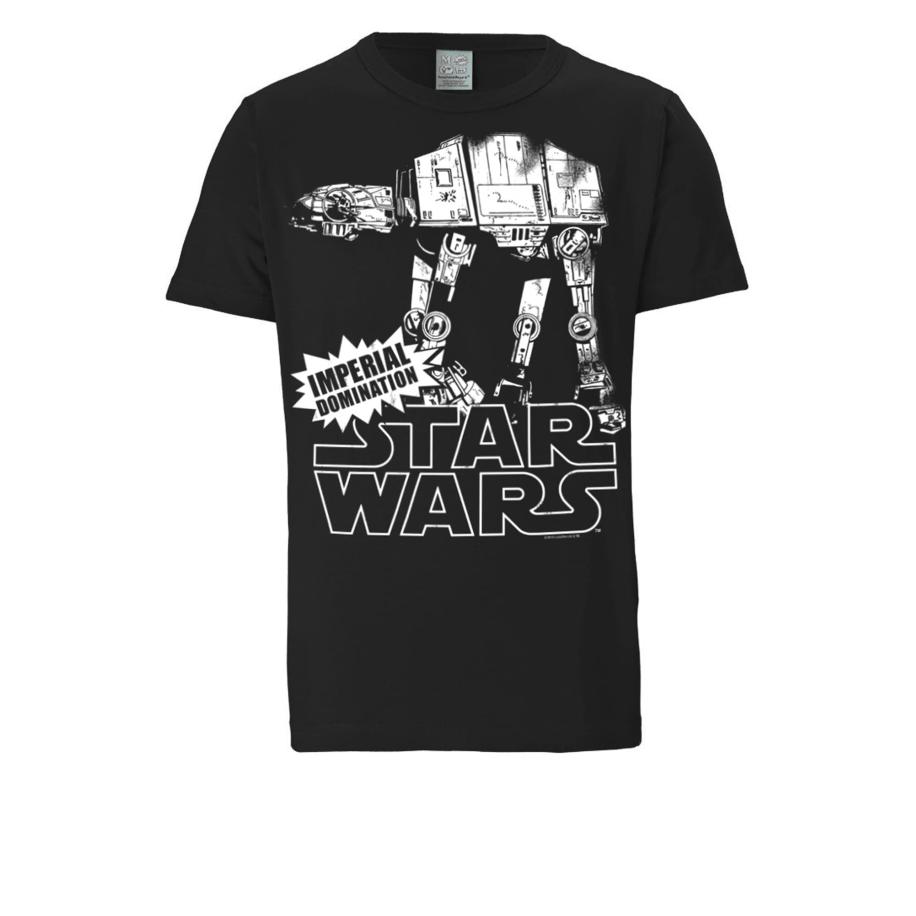 LOGOSHIRT Shirt Star Wars - AT-AT zwart / wit Zwart