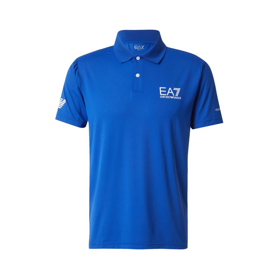 Emporio Armani EA7 Emporio Armani Shirt blauw / wit -